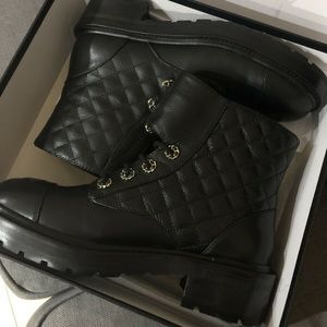 Brand new black combat boots